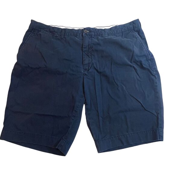 Polo Ralph Lauren Shorts Mens 40  Relaxed Classic Cotton Preppy Navy Blue Chinos - Picture 2 of 16